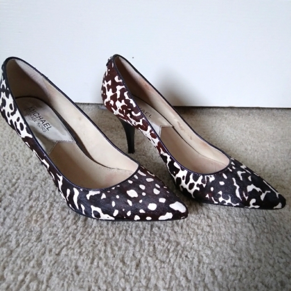 Michael Kors Brown and White Heels